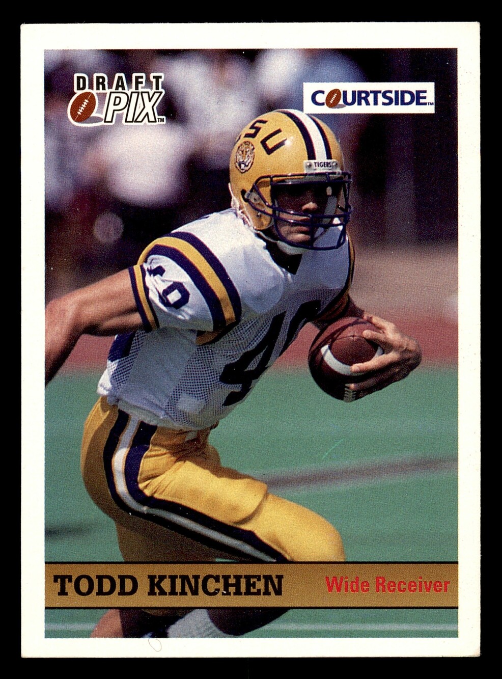 1992 Courtside Draft Pix #67 Todd Kinchen Football Card Vintage